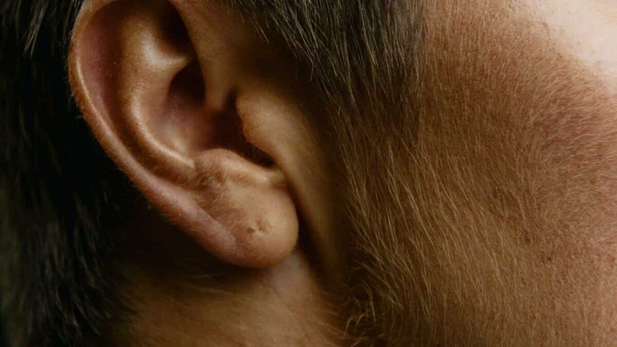 a person's ear